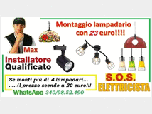 4935445 Elettricista ventilatore, lampadario