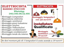 5221767 Installazione lampadario e