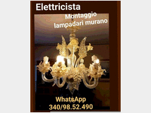 5329469 Montaggio lampadari Murano