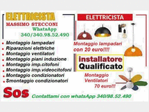 5349099 Montaggio lampadario a