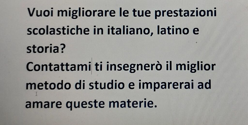 5255611  aiuto per lezioni diItaliano