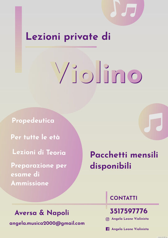 5328642  aiuto per lezioni diViolino -