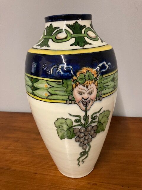 5034605 Antico vaso in Maiolica Liberty