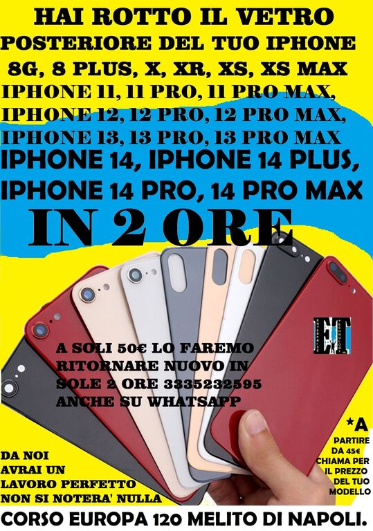 5083568 Apple Back Vetro Scocca dietro