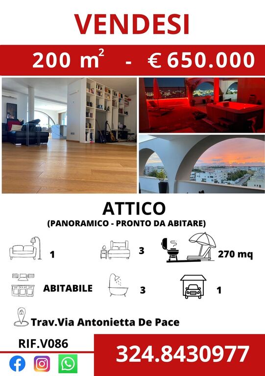 5249176  attico mq200 Finiture di pregio