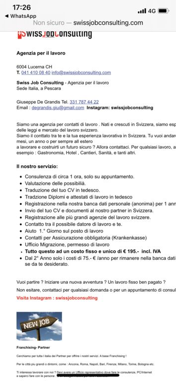 4747927 Swissjobconsulting azienda