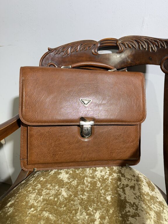 5359880 Borsa da lavoro vintage in cuoio