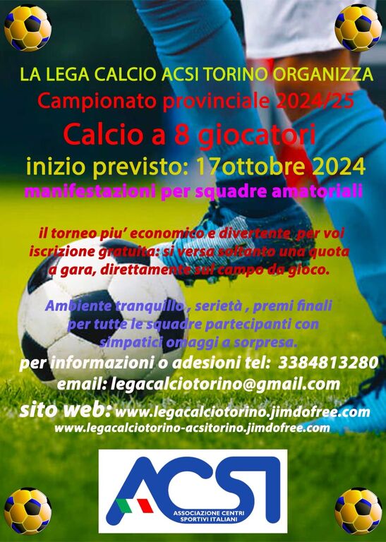 5308920 Campionato  di calcio a 8 da