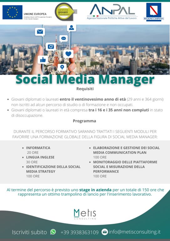 4722047  corsoCORSO IN SOCIAL MEDIA