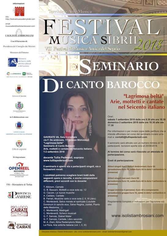 3751855  corsoSeminario di Canto barocco