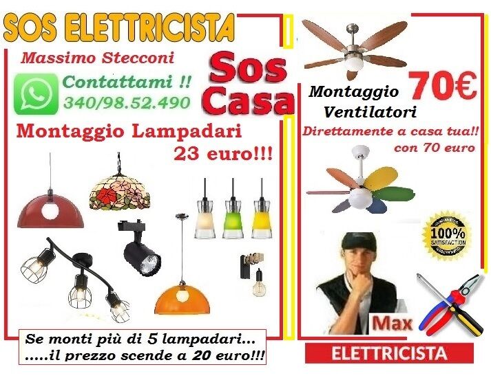 5032175  Elettricista lampadario e