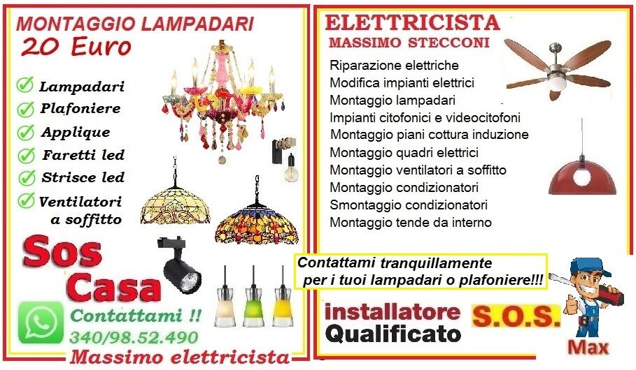 5315250  Elettricista lampadario San