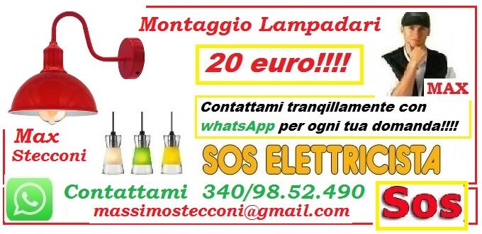 5349942  Elettricista lampadario Leroy