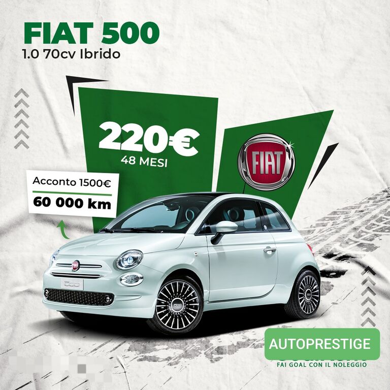 5296822  FIAT 500 1.0 70 cv Ibrido