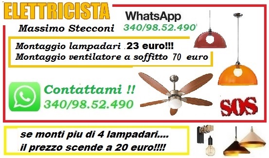 4956019 Lampadario installazione