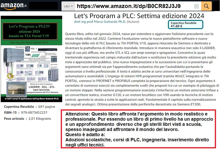 5315516 Libro di programmazione PLC