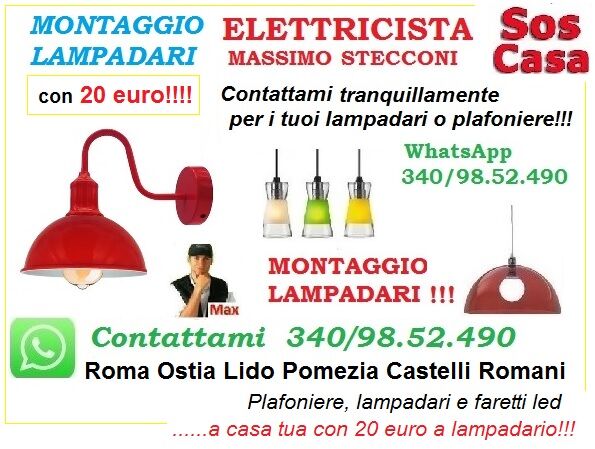 5346595  Montaggio lampadari led a Roma