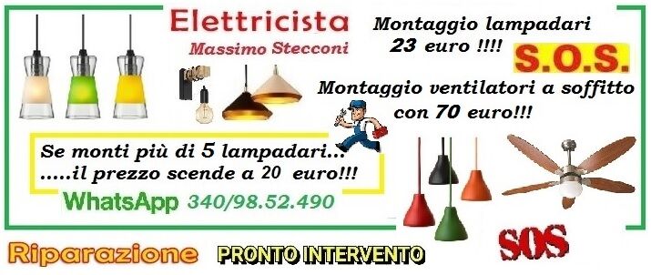 5008251 Montaggio lampadario Roma