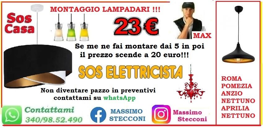 5112679 Montaggio lampadario Roma 20