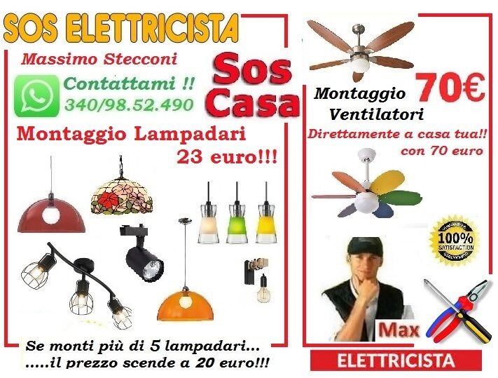 5132080 Montaggio lampadario ventilatore