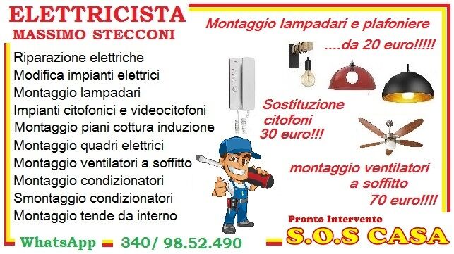 5198448  Montaggio lampadario Statuario