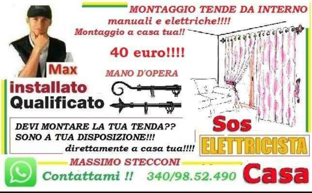 5147775 Montaggio tenda da interno Roma