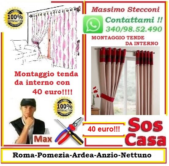 5203363  Montaggio tenda da interno Roma