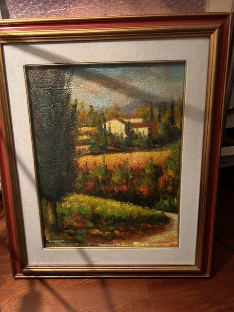 5281917 Quadro con paesaggio di campagna