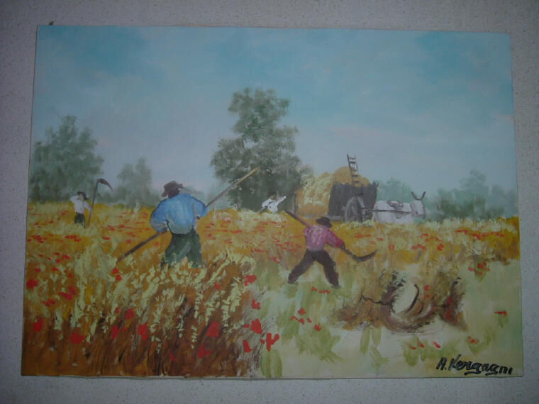 5227202 QUADRO OLIO SU TELA CM.50X70