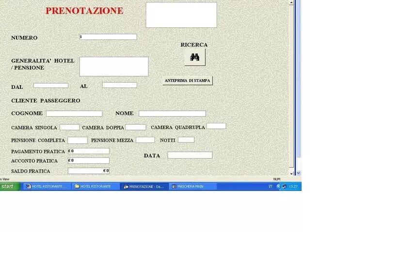 5191381 SOFTWARE GESTIONALE RISTORANTE