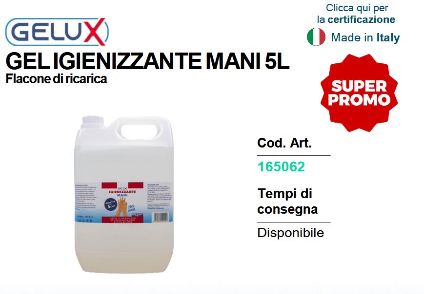 5306334 Vendiamo GEl igienizzante 5 Lt  