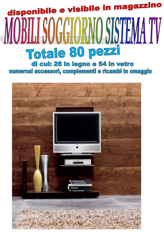 5254998 Vendita stock mobili soggiorno