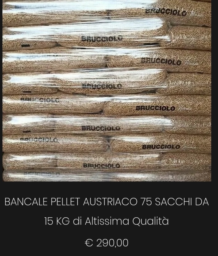 4810310 Vendo bancale di Pellet 